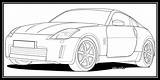 350z Nissan Line Deviantart sketch template
