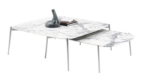 occa af sofabord boconcept sofabord hvit marmorborstet stal mesas de centro modernas