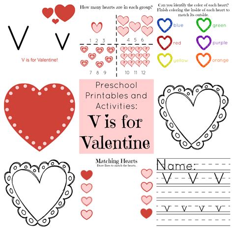 life  jennifer dawn    valentine preschool printables