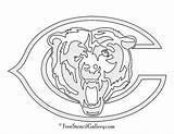 Bears Stencil Coloring Flames Freestencilgallery Nhl Pumpkin Carving sketch template