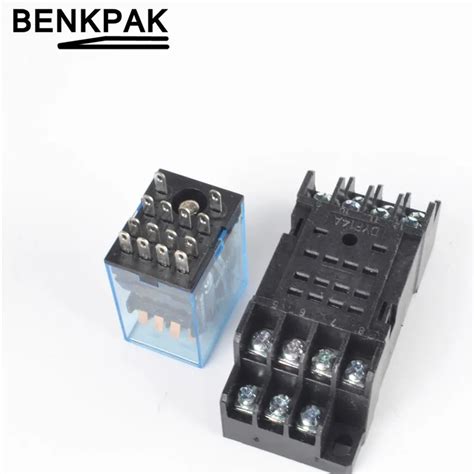 power relay mynj miniature relay  pins hhp  pyfa socket base vdc vdcvac