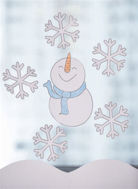 fensterbild winter vorlage kostenlos fensterbilder winter basteln