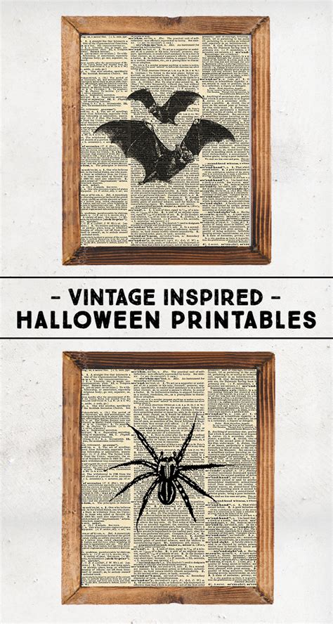 vintage inspired halloween printables eighteen