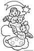 christmas angels coloring pages  printable coloring sheets  kids