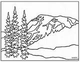 Rainier Mt Coloring Designlooter sketch template