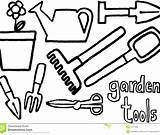 Coloring Pages Garden Gardening Tools Tool Rose Color Kids Printable Print Getcolorings Colouring Getdrawings sketch template