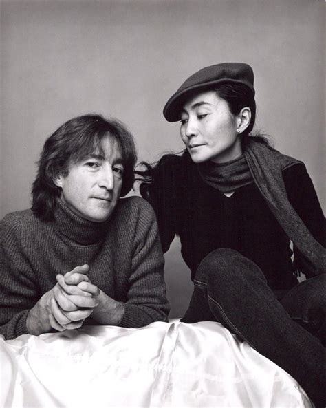 Jack Mitchell John Lennon And Yoko Ono Photographed On