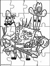 Spongebob Jigsaw Esponja Websincloud Puzzle Colorir sketch template