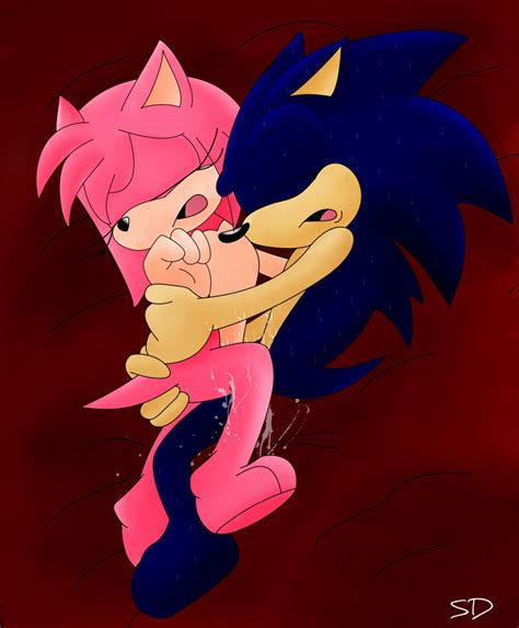 rule 34 amy rose anthro ass blue hair closed eyes cum