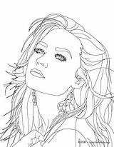 Coloring Pages People Grande Ariana Famous Printable Hard Singers Adults Adult Drawing History Month Getdrawings Kindergarten Demi Lovato Distressed Vector sketch template