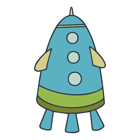 premium vector rocket ship doodle icon hand drawn sketch  vector