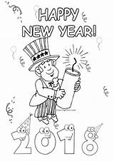 Year Coloring Pages Years Happy Print Size Getcolorings sketch template