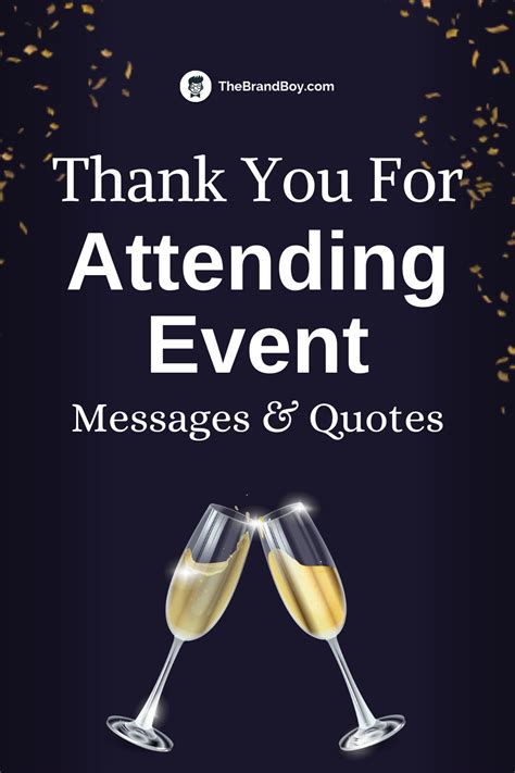 Thank You For Attending Event 275 Best Messages And Quotes