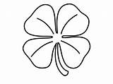 Clover Shamrock Leaf Coloring Four Pages Printable Outline Drawing Kids Lucky Clipart Charms Line Worksheet Clip St Template Sketch Clovers sketch template