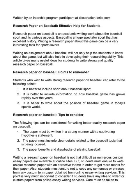 hypothesis   research paper    hypothesis