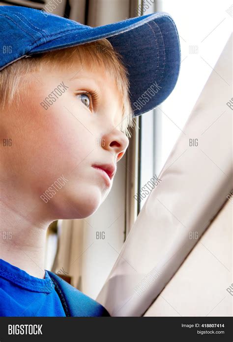 sad kid train  image photo  trial bigstock