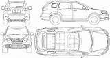 Subaru Coloring Pages Blueprints Tribeka 2008 Car Wagon Outlines sketch template