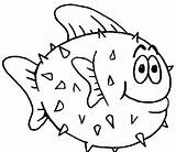 Fish Pez Animales Dibujosonline Categorias Puffer Getdrawings Payaso sketch template