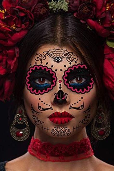Maquiagem De Caveira Mexicana Para Halloween Halloween Makeup Sugar