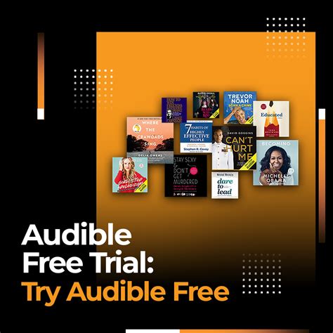 amazon audible sign  subscription  trial  days info world