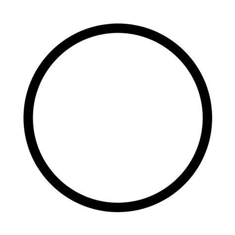 empty black circle black border transparent png stickpng