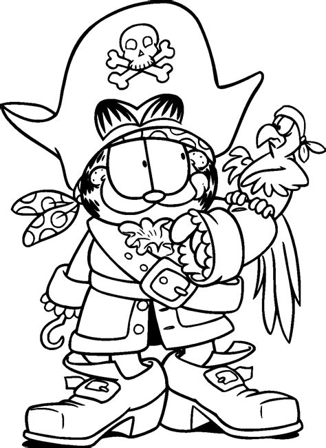 garfield halloween coloring pages coloring home