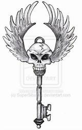 Key Skeleton Tattoo Tattoos Drawings Lock Designs Skull Fletcher Norma Keys Kent Uploaded User sketch template