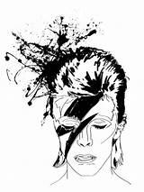 Bowie David Pages Coloring Getdrawings Getcolorings sketch template