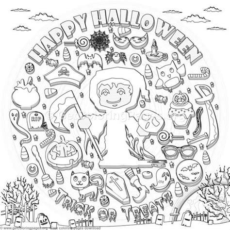 happy halloween coloring pages getcoloringpagesorg coloring