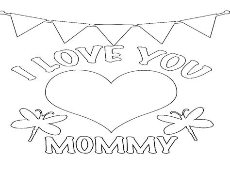 mommy coloring page images