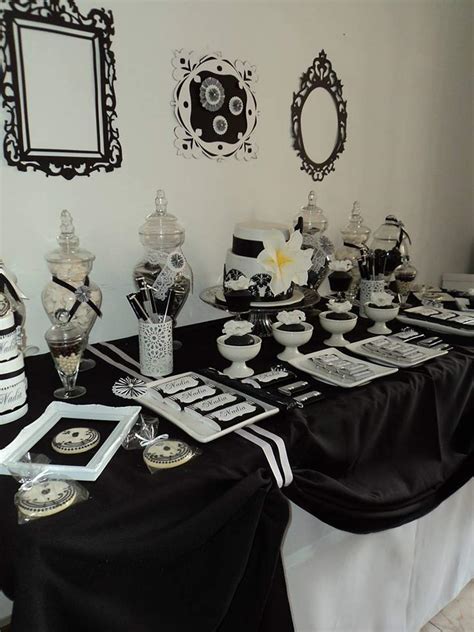black and white birthday party ideas photo 1 of 25 catch my party