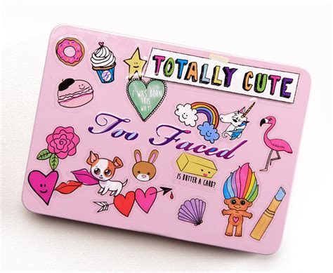 too faced totally cute eyeshadow palette review photos swatches
