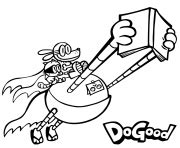 dog man coloring pages printable