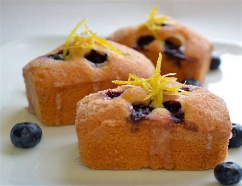 Kitchen Delights Blueberry And Lemon Drizzle Mini Loaf Cakes