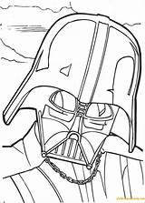 Vader Darth Mask Pages Coloring Color sketch template