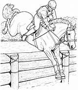 Jumping Coloring Pages Show Horse Printable Getcolorings sketch template