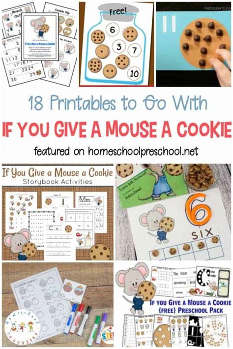 engaging   give  mouse  cookie printables