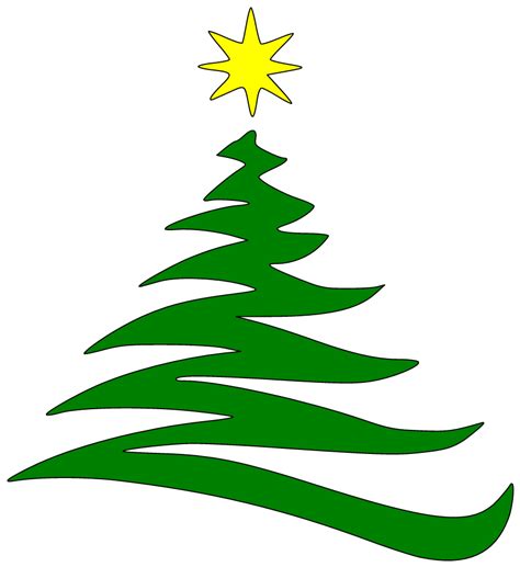 clipart outline christmas tree clip art library