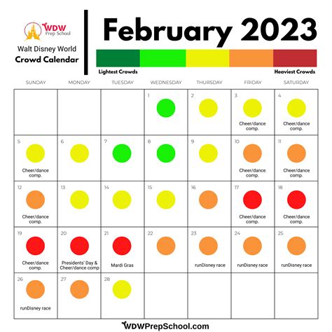 disney crowd calendar   park  calendar  update