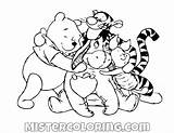 Coloring Pages Easter Winnie Pooh Tigger Mister Kids sketch template