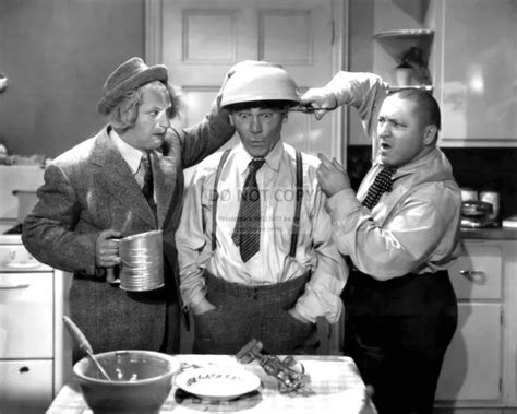 stooges larry fine moe curly howard  publicity photo