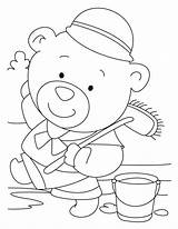 Bear Coloring Pages Servant Build Mops Better sketch template