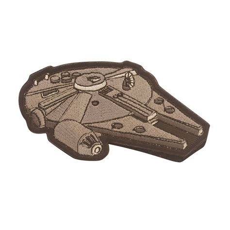 Millennium Falcon Star Wars Cosplay Patch With Hook And Loop Airsoft