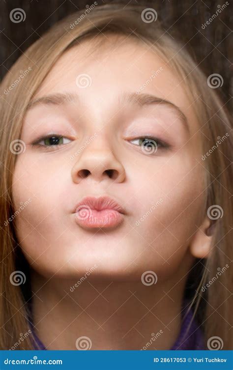 The Kissing Girl Stock Image Image Of Caucasian Humor 28617053