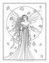 Fairy Coloring Pages Fantasy Printable Color Print Fall Adults Molly Harrison Kids Drawings Visit Prints sketch template