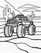 Monster Truck Coloring Pages Print Printable Kids sketch template