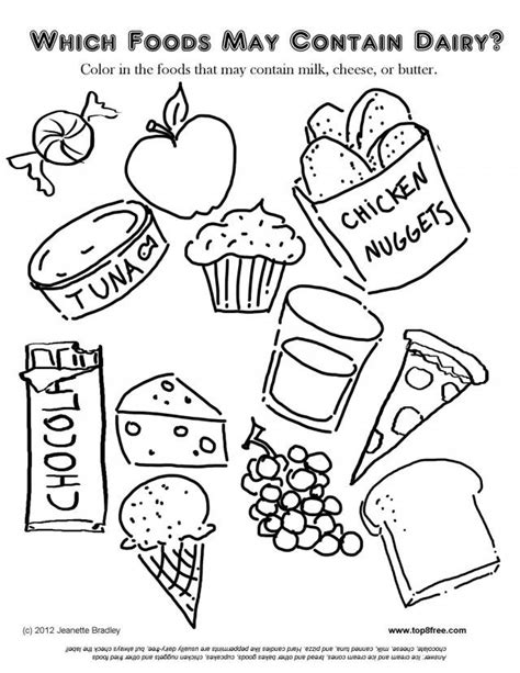 healthy activities colouring pages food coloring pages  kids