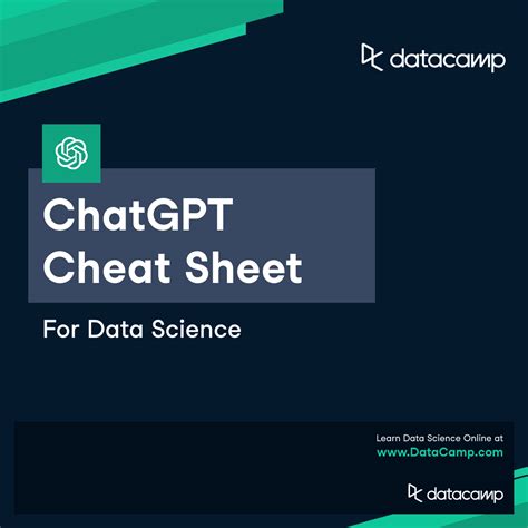 chatgpt cheat sheet  data science flipboard