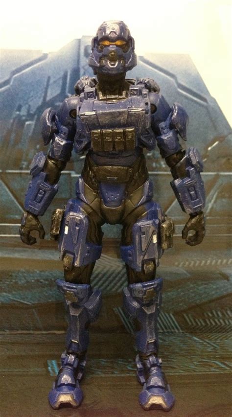 halo  spartan soldier blue series  figure review halo toy news
