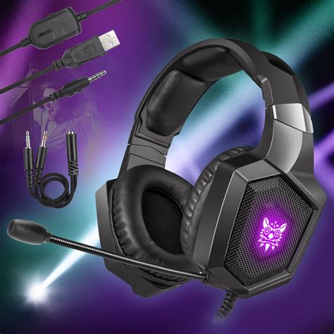 mm pc gaming headset headphone  noise cancelling microphone